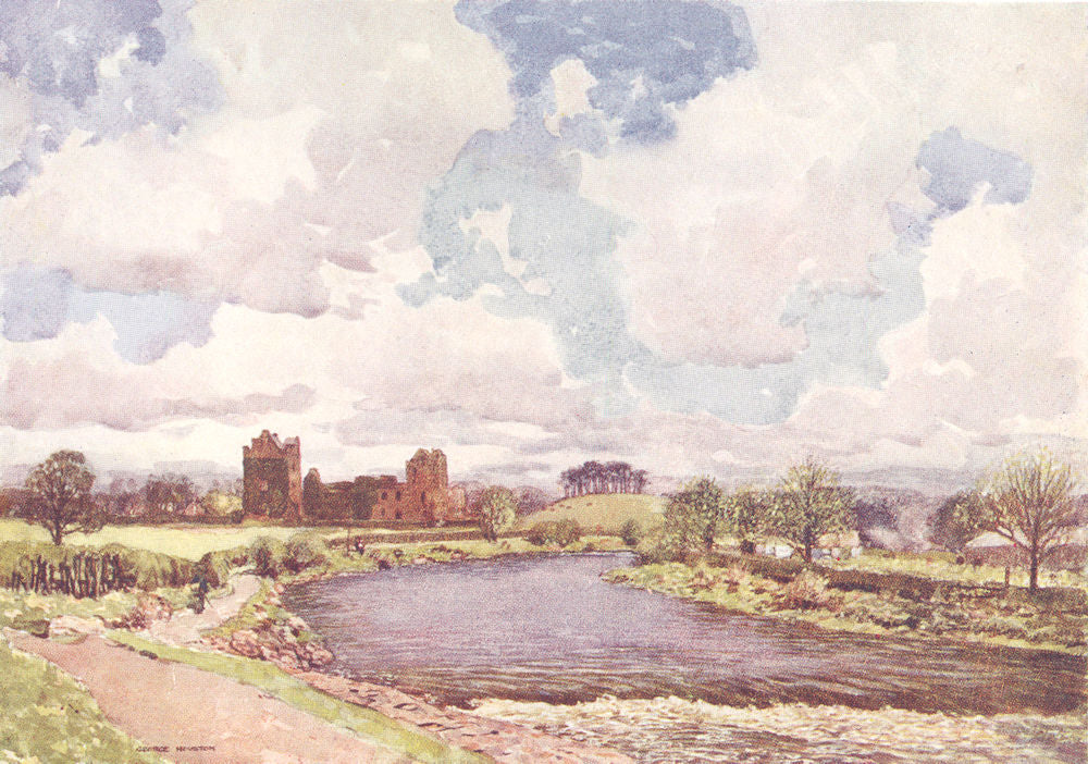 SCOTLAND. Dean Castle, Kilmarnock 1923 old antique vintage print picture